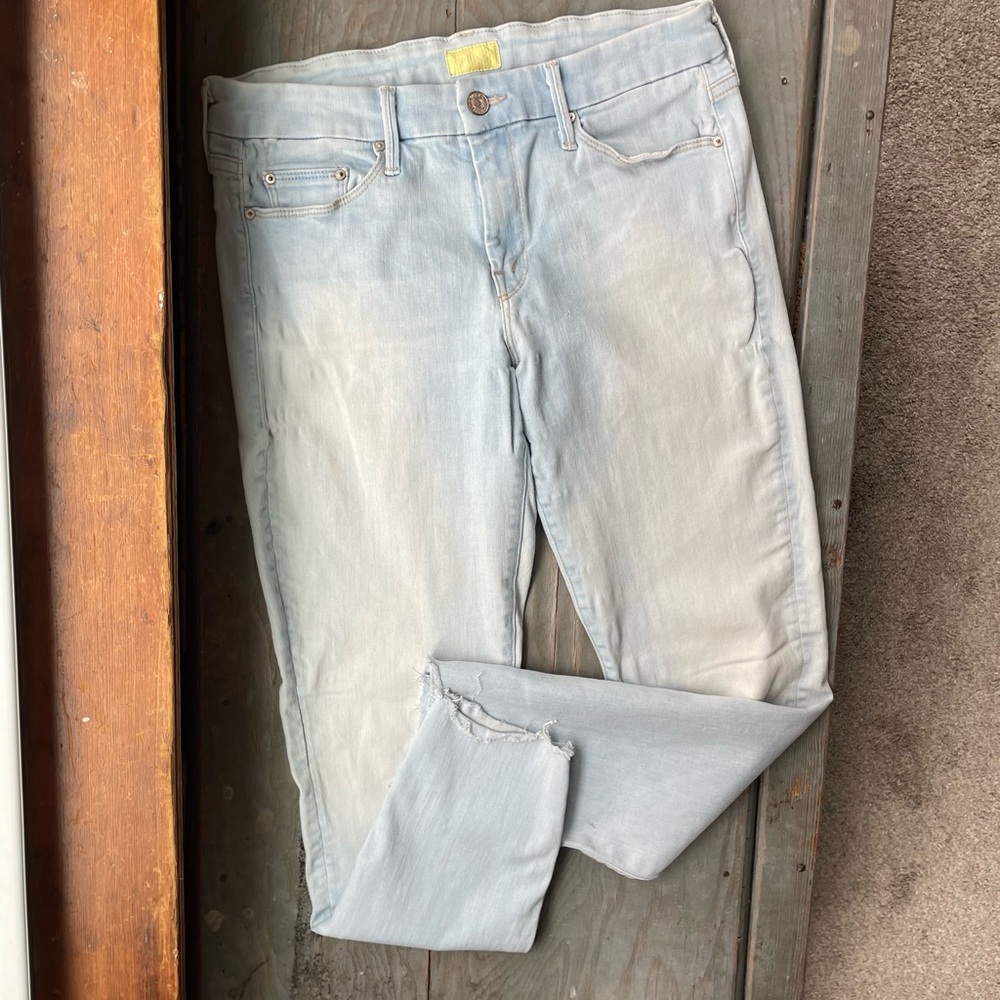 Mother jeans looker ankle fray | size 28
